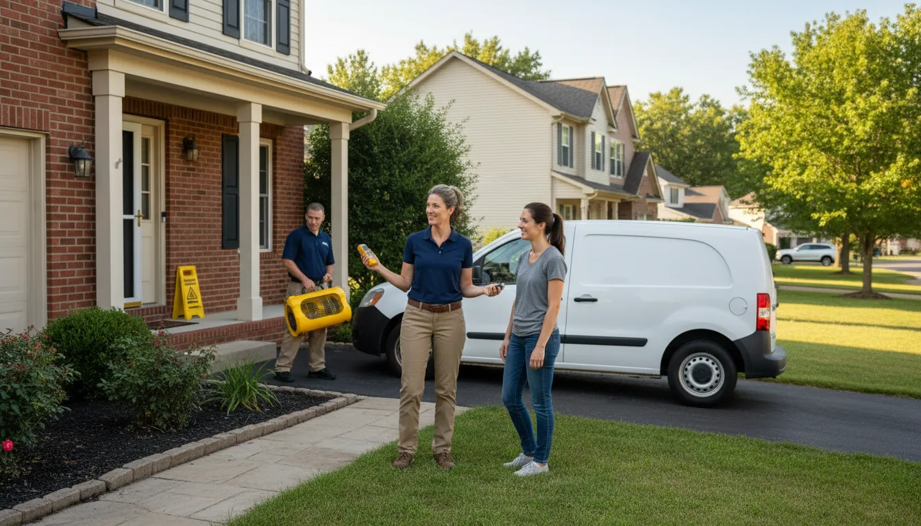 Residential water damage restoration in Alton, KS
